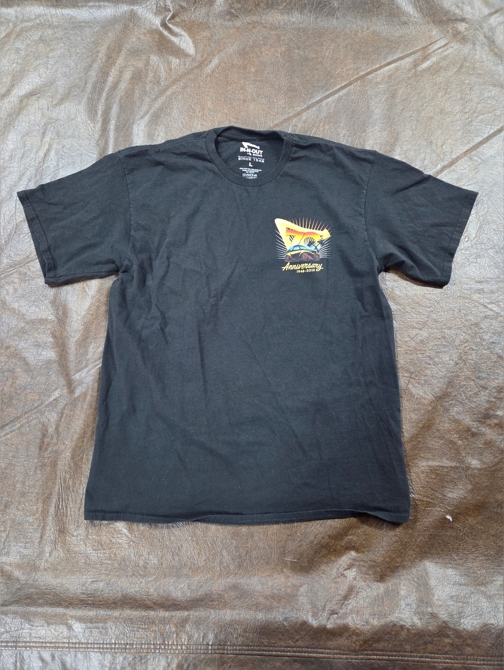 70th Anniversary In-N-Out Shirt        unisex size large